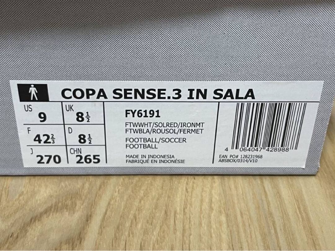 屋内用 COPA SENSE.3 IN SARA 27.0cm （ホワイト）