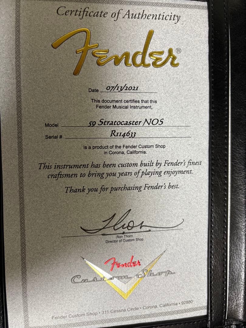 ギター Fender custom shop 59 Stratocaster NOS