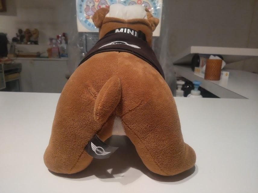 レトロ★旧車 MINI COPPER ミニクーパー ブルドッグ ぬいぐるみ 人形