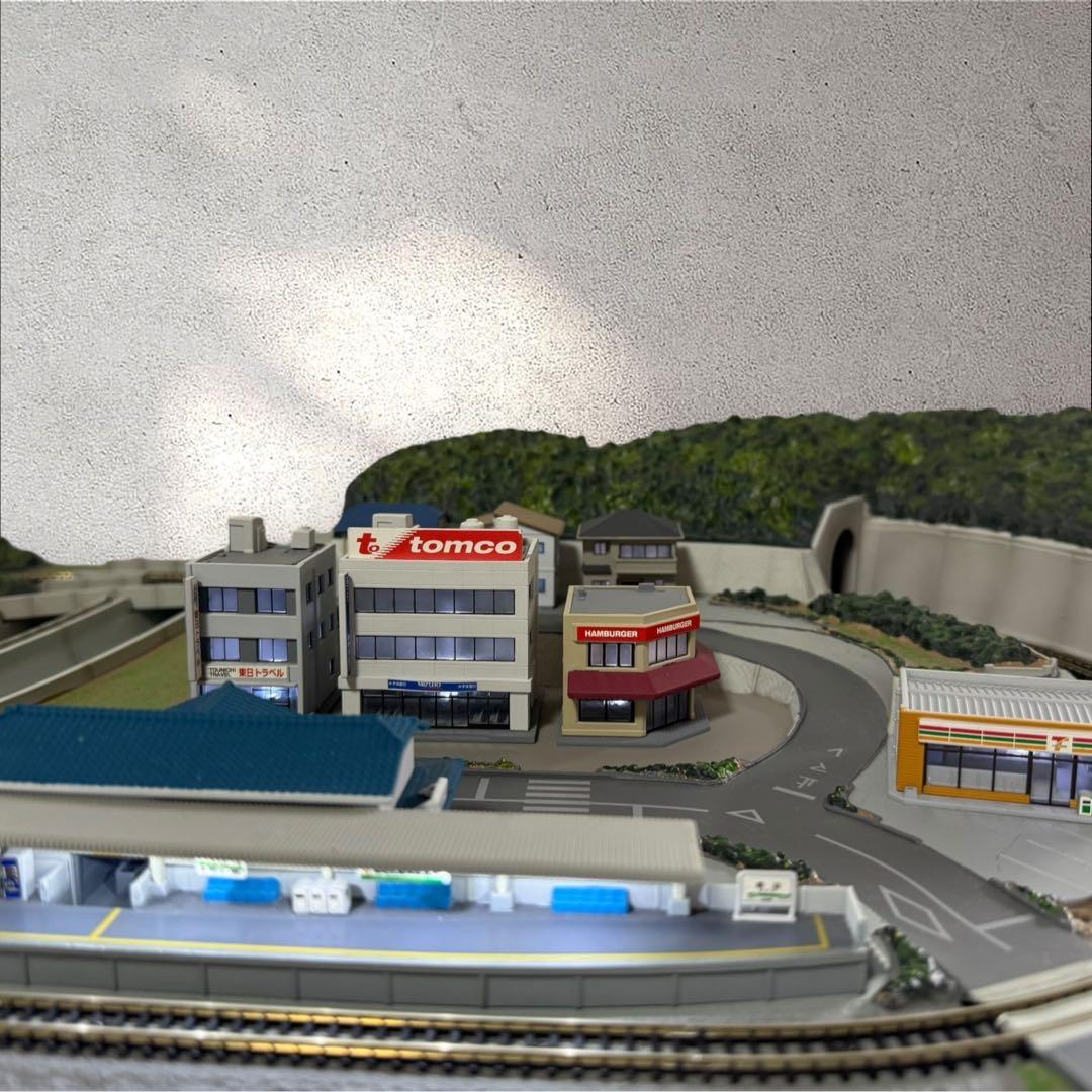 東京マルイPROZ完成ジオラマコース基本セットZゲージ精密鉄道模型付属品あり