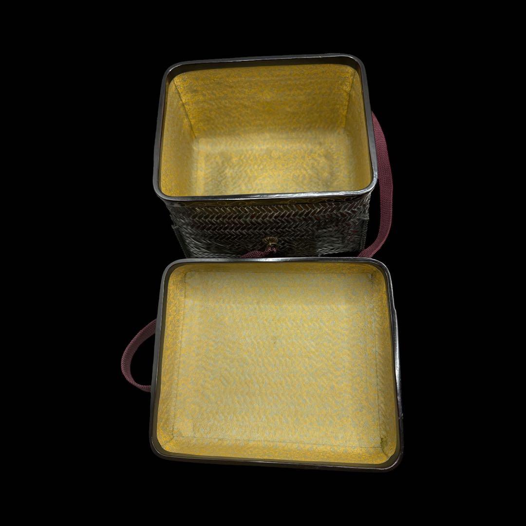 茶道具 御所籠 香合 茶碗 茶杓 棗 茶籠　一式まとめ 茶箱