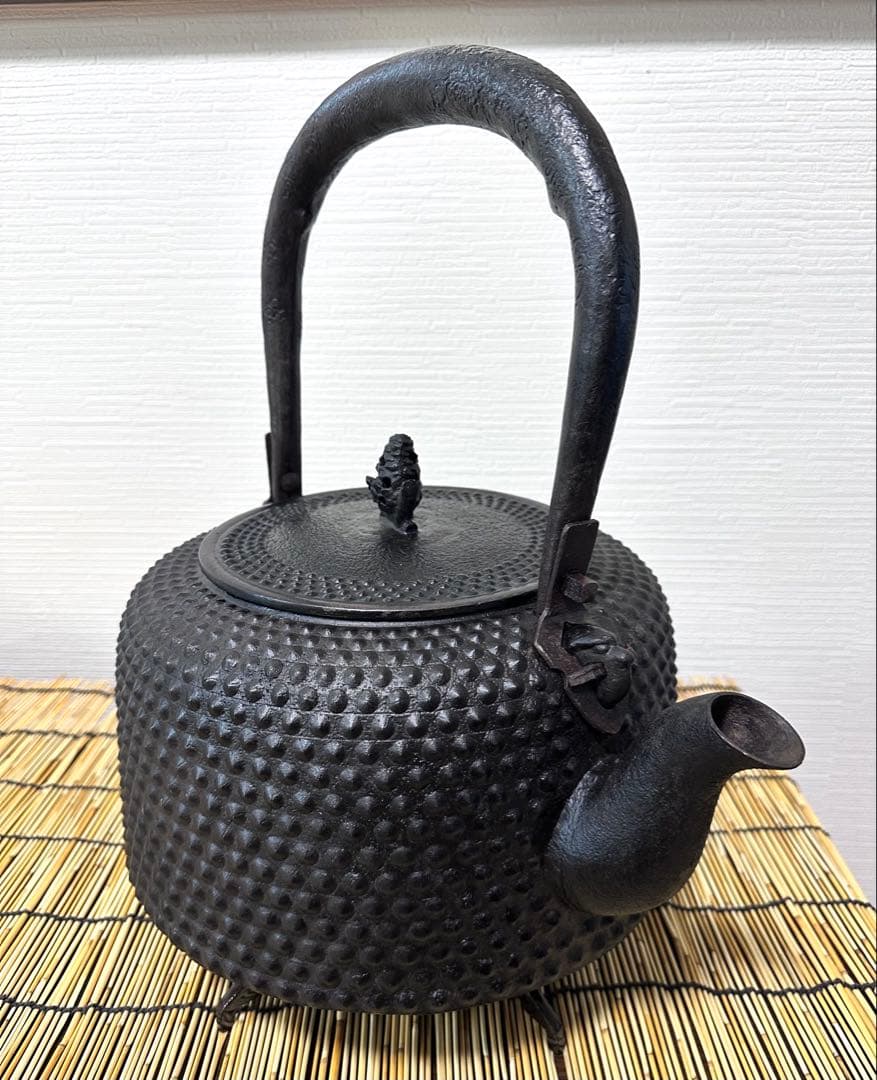 未使用品、超珍品　南部成龍堂鋳造所 斎峰 及川光正造 大アラレ 売約済み