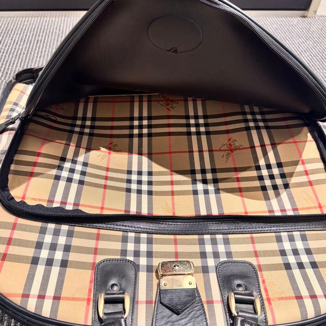 Burberrys バーバリー ヴィンテージガーメントバッグ ノバチェック 鍵付