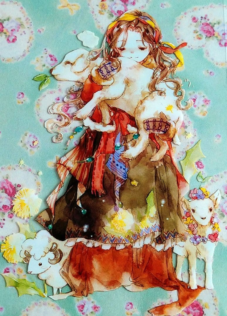 ✩のこり１✩J898＃森女卷(PET)田小宝切り売り海外人物マステ女の子