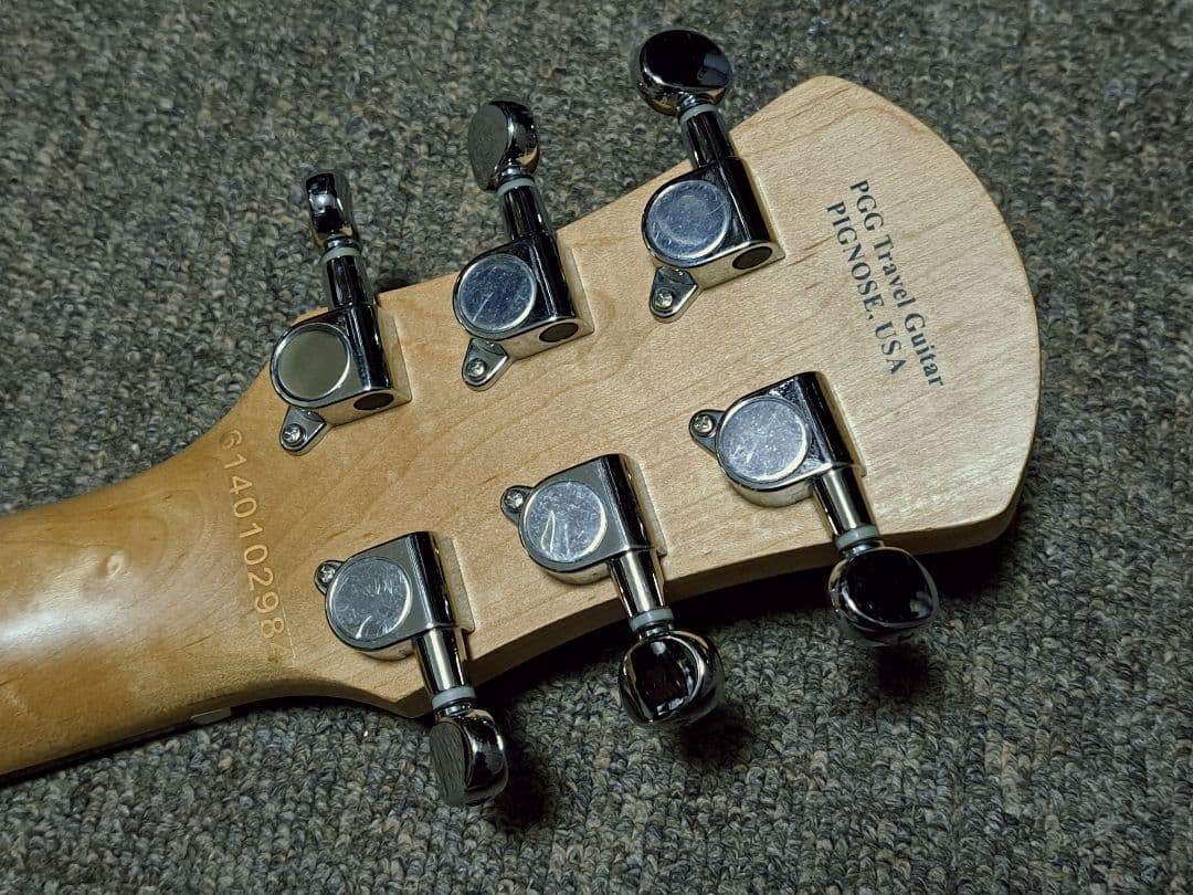 美品 Pignose ピグノーズ スピーカー内蔵 ミニギター メタリックブルー
