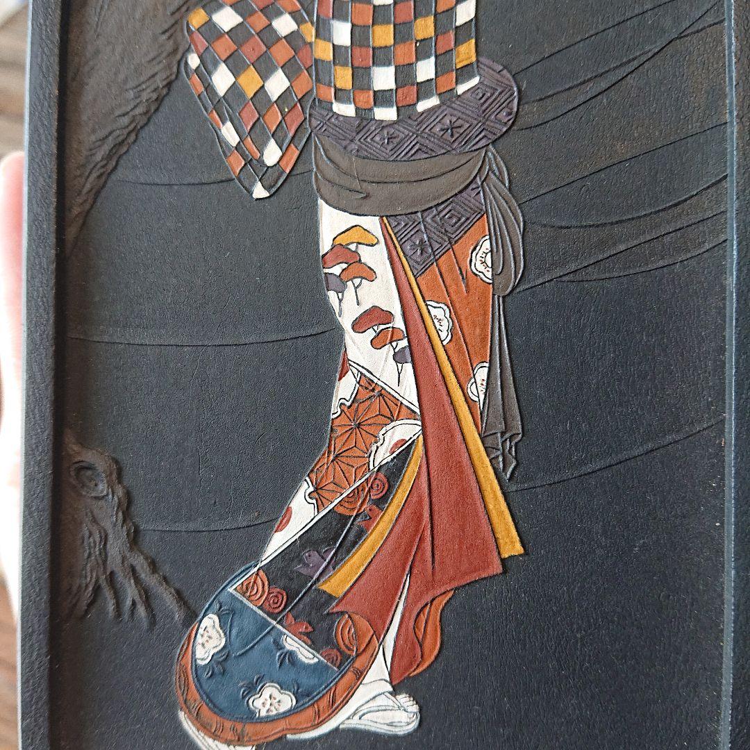 呉竹精昇堂製 墨 『花下美人』