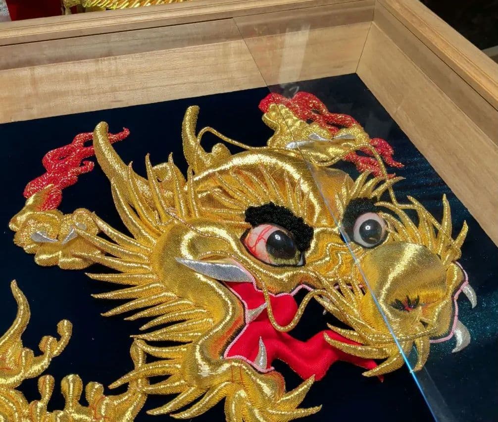 布団締め　金糸　刺繍　龍　布団太鼓　太鼓台　だんじり　山車　和柄　スカジャン