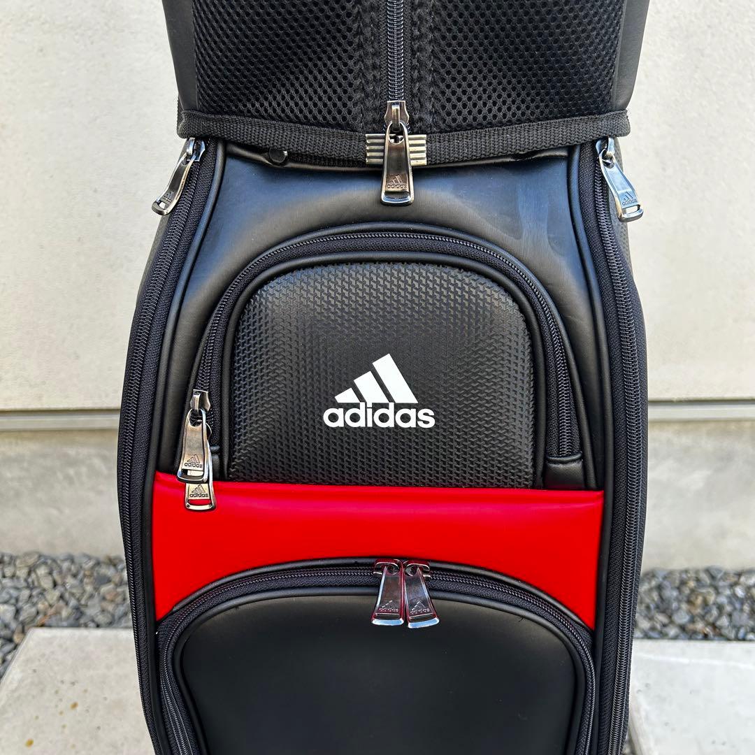 美品 アディダス ゴルフ adidas golf キャディバッグ 9.5型 黒