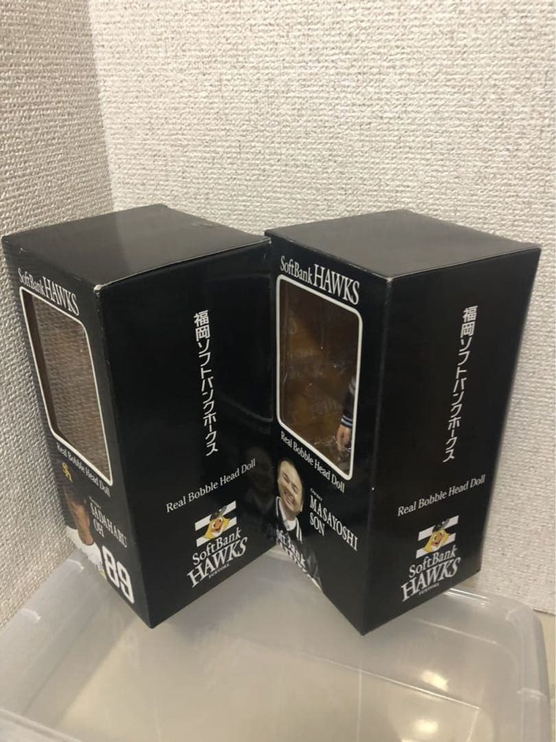 福岡ソフトバンクホークス　孫正義 & 王貞治　ボブルヘッド