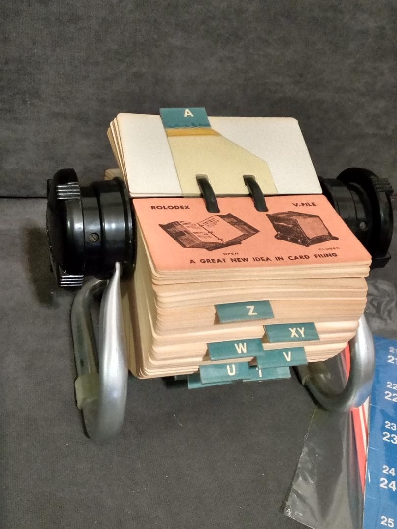 ROLODEX　ROTARY CARD FILE回転式卓上カードホルダー住所録