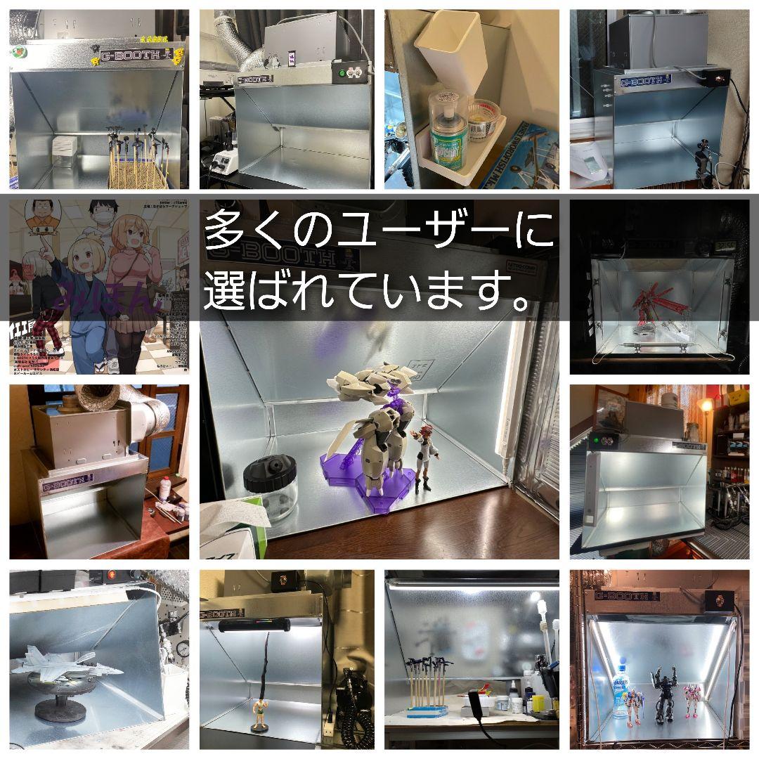 塗装ブースG-Booth M-02Plus実用新案 風量520ｍ3/hセット一式