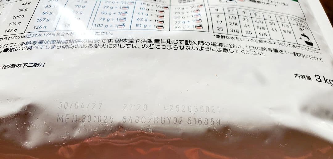  CANIN 満腹感サポートS 小型犬用 3kg