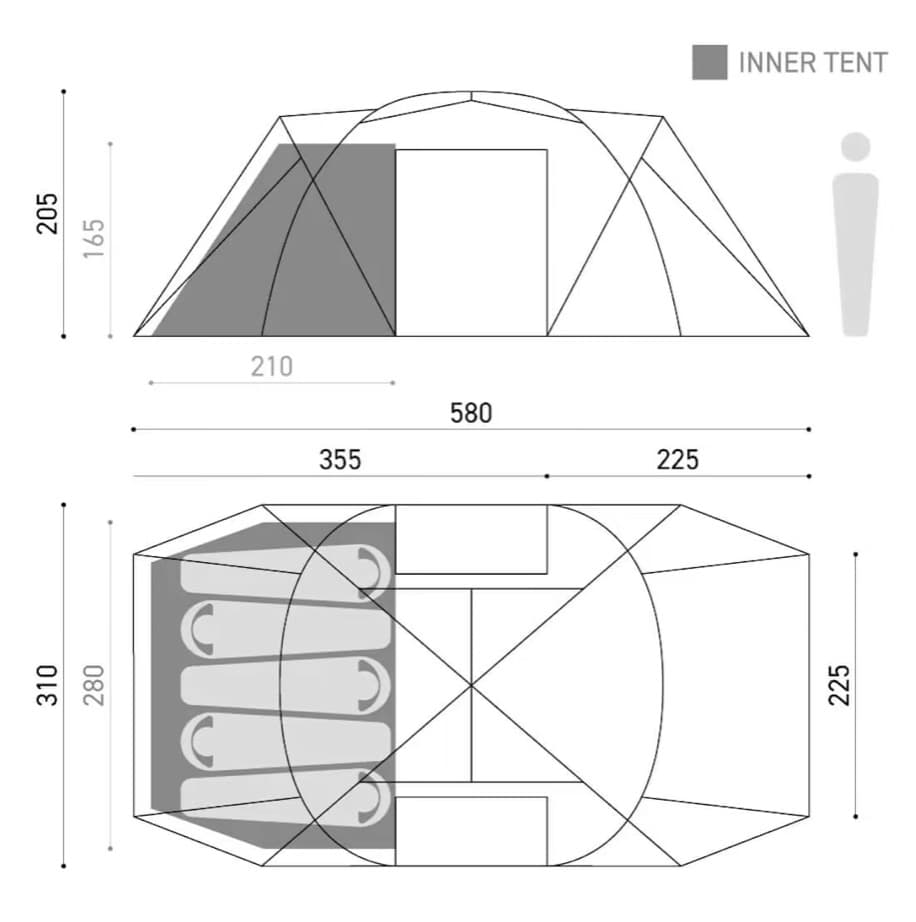 ムラコ muraco ZIZ TENT SHELTER BLACK