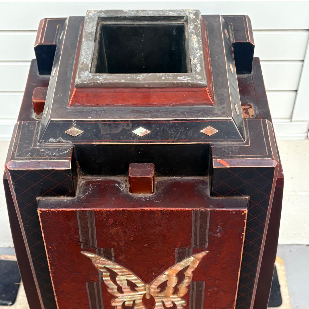 里帰り■江戸時代 蒔絵螺鈿花入