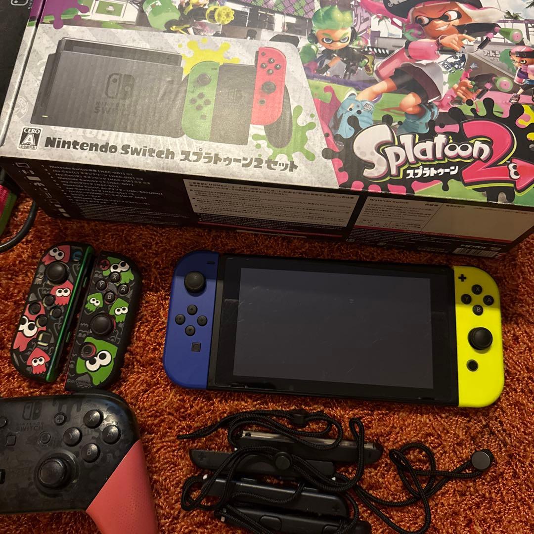 Switch Nintendo Switch スプラトゥーン2セット ＋ケース他