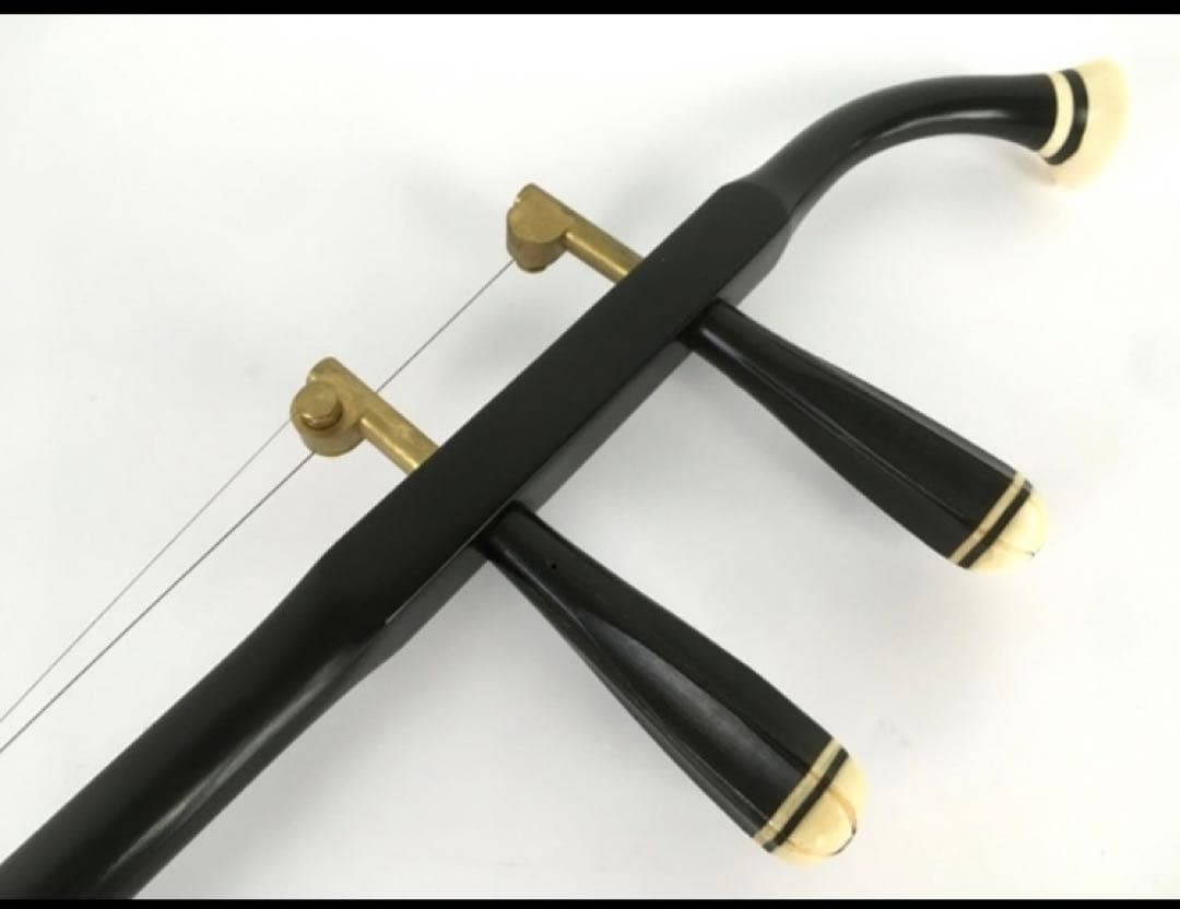 黒檀　北京二胡　八角①：良品　新品ソフトケース付き