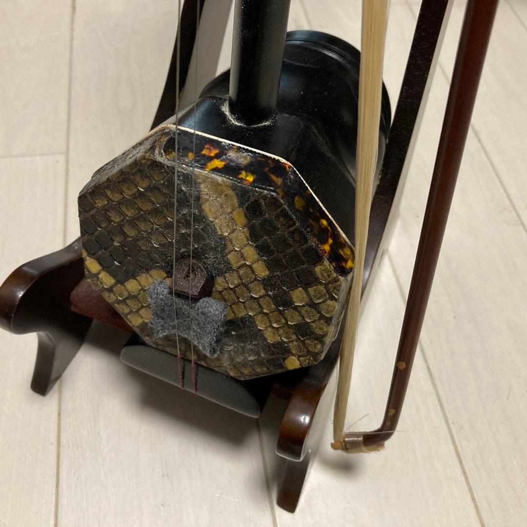 黒檀　北京二胡　八角①：良品　新品ソフトケース付き
