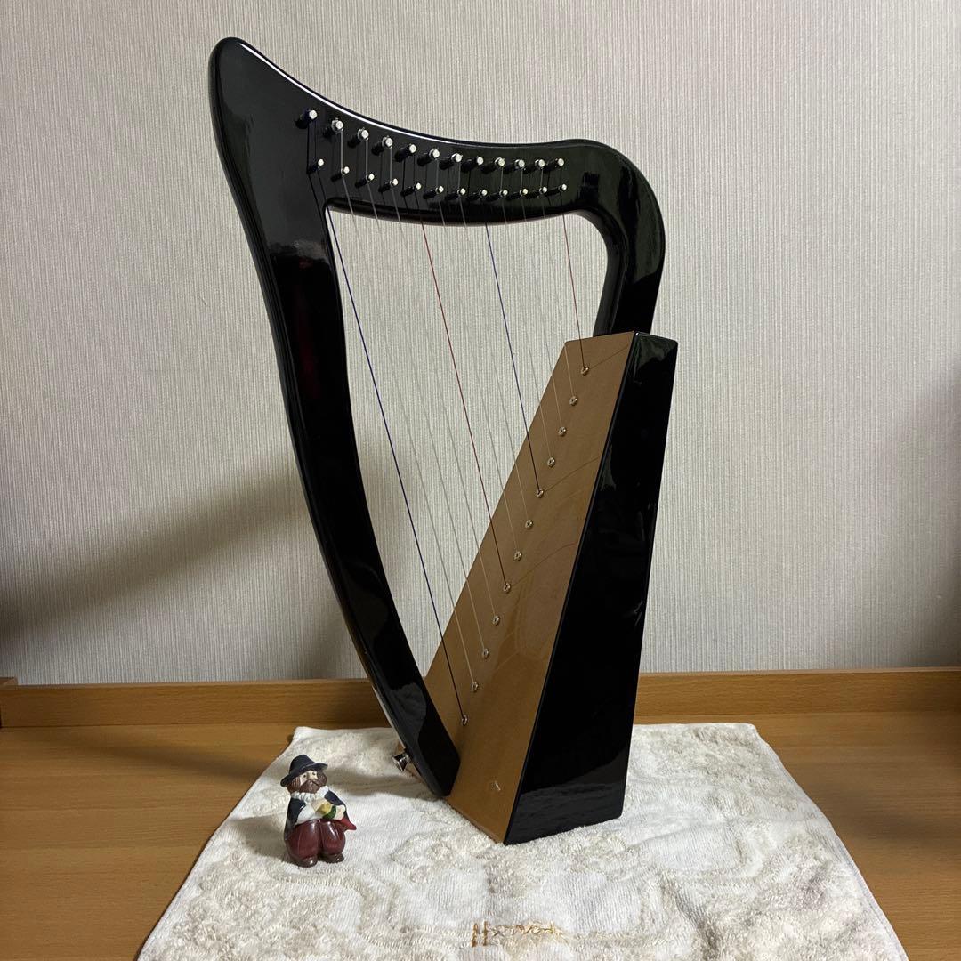 グレイスベイビーハープ 12弦 ケース .ストラップ.チューニングハンマー