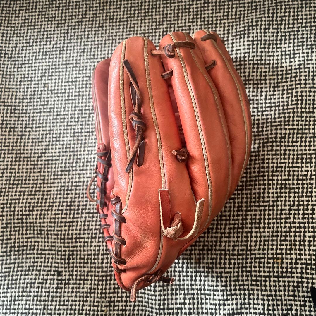 Wilson 硬式グローブ 小指2本 赤 内野手用 87型