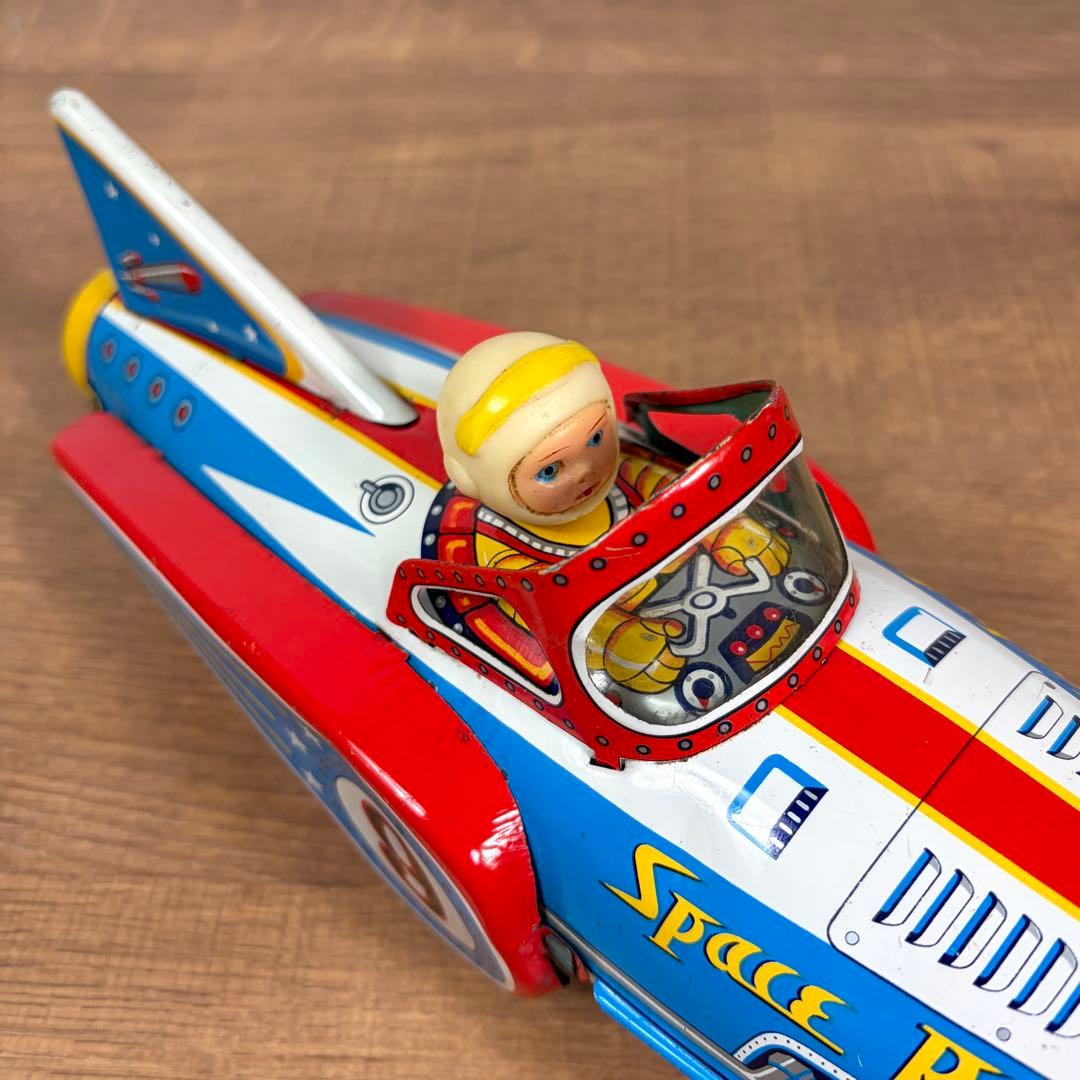 増田屋 モダントーイ ブリキ スペースロケット 玩具 マスダヤ フリクション 車