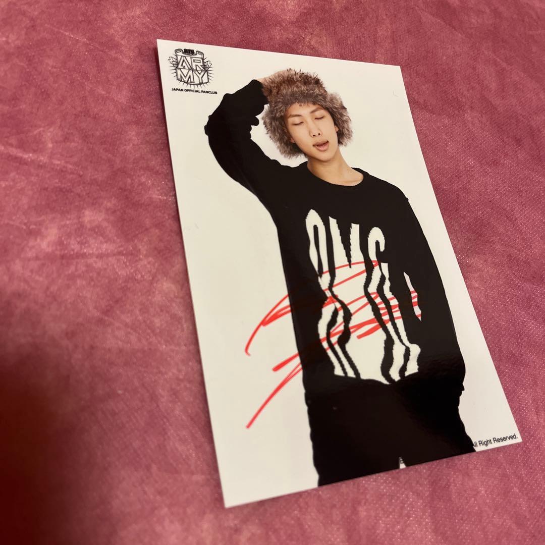 BTS RM JAPAN FC 継続特典 フォト サイン入り