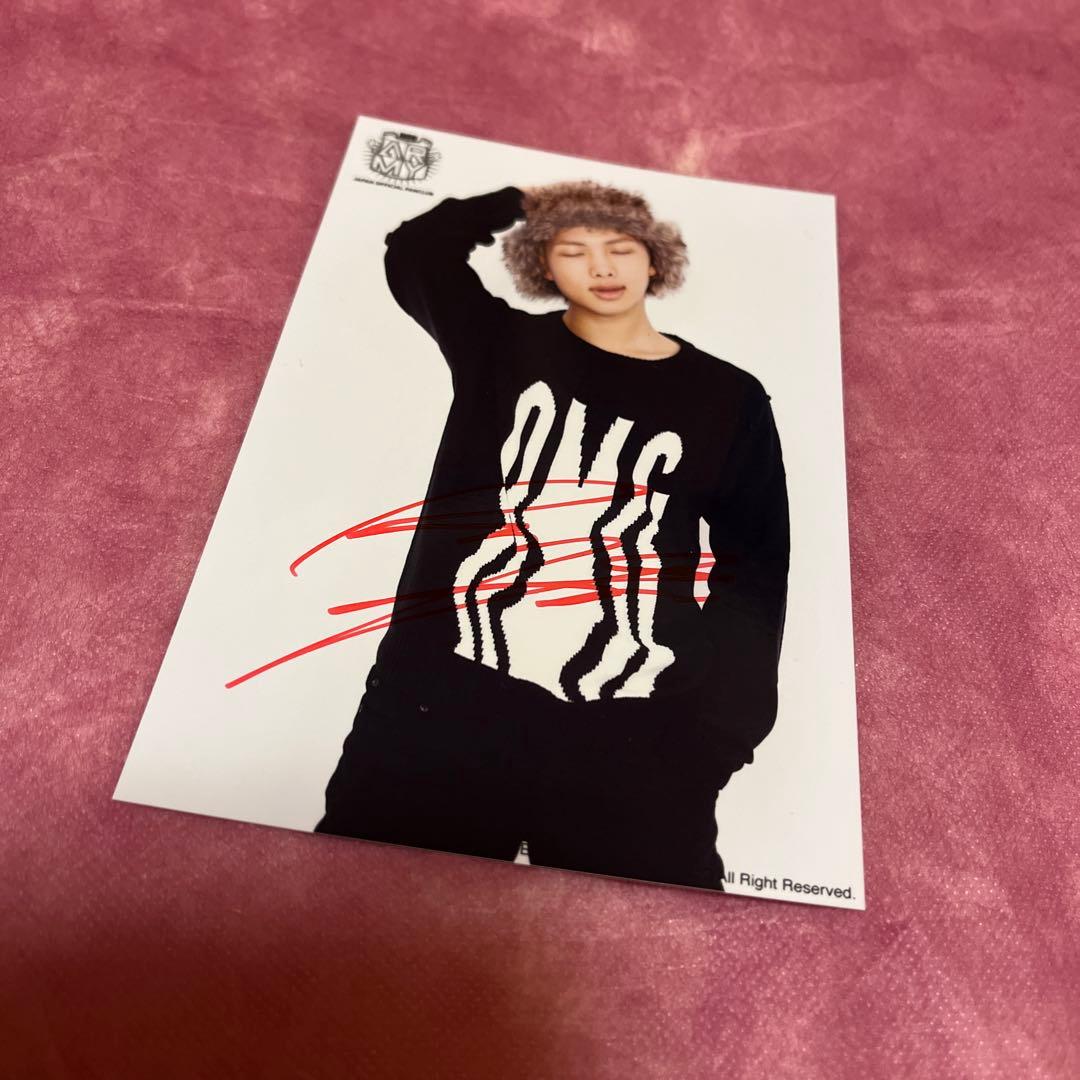 BTS RM JAPAN FC 継続特典 フォト サイン入り
