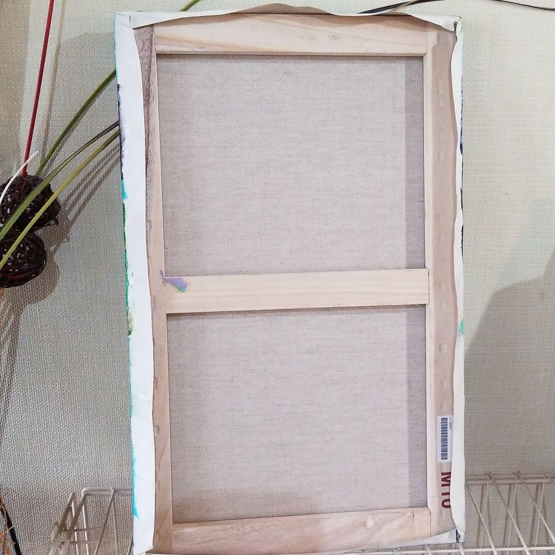 油絵　専用　緑色のめんどりたち