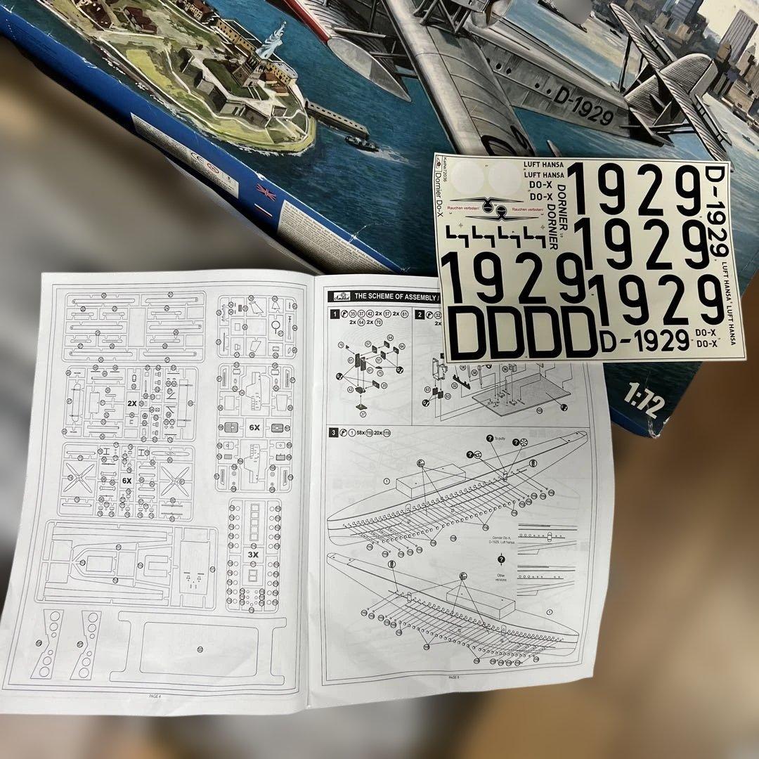ドルニエDo-X 超大型旅客飛行艇 1/72未組立プラモデル