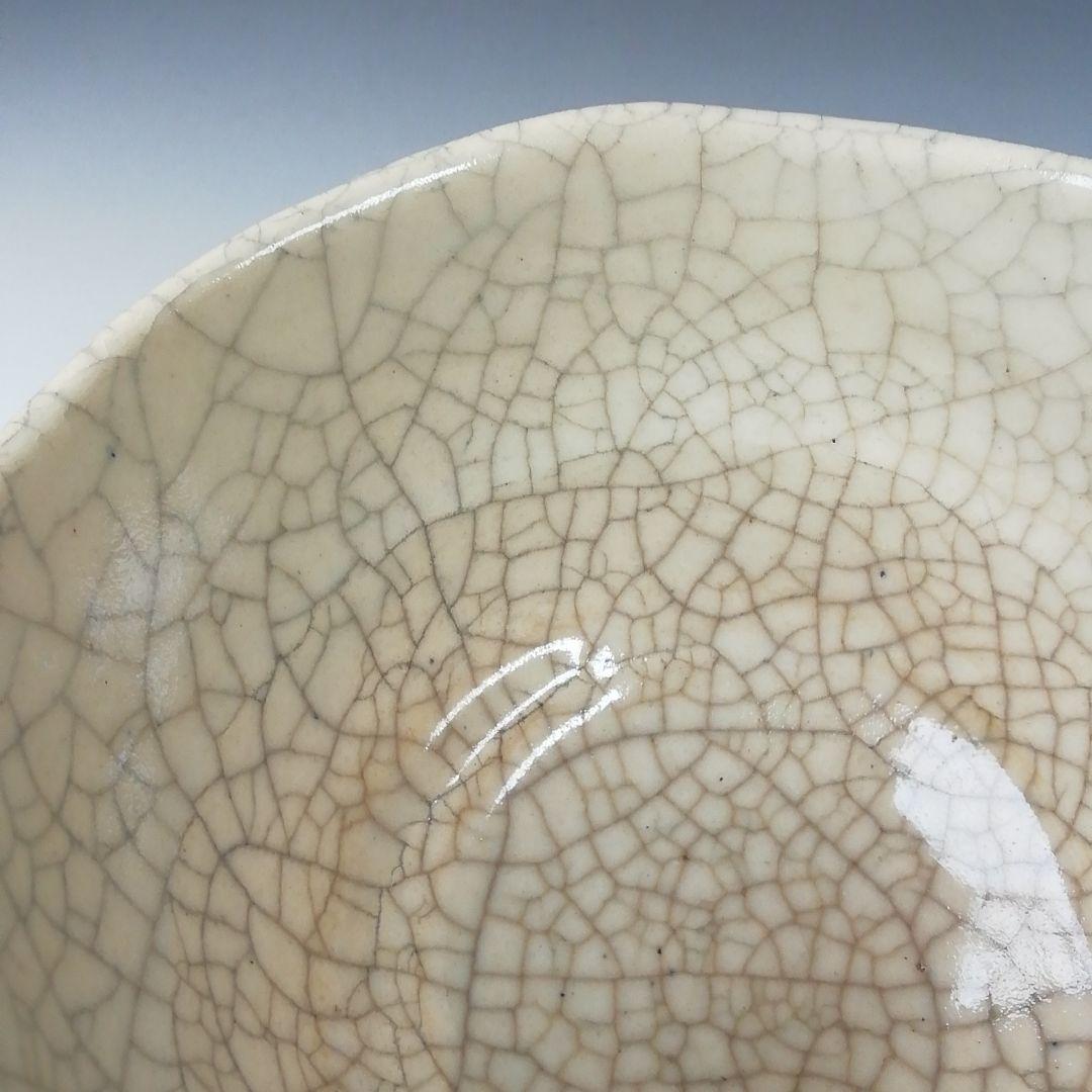 Ｔ６５１　茶碗　『峯の雪』『写常慶作』『平安　祥悦 造』　共箱　抹茶碗　茶道具