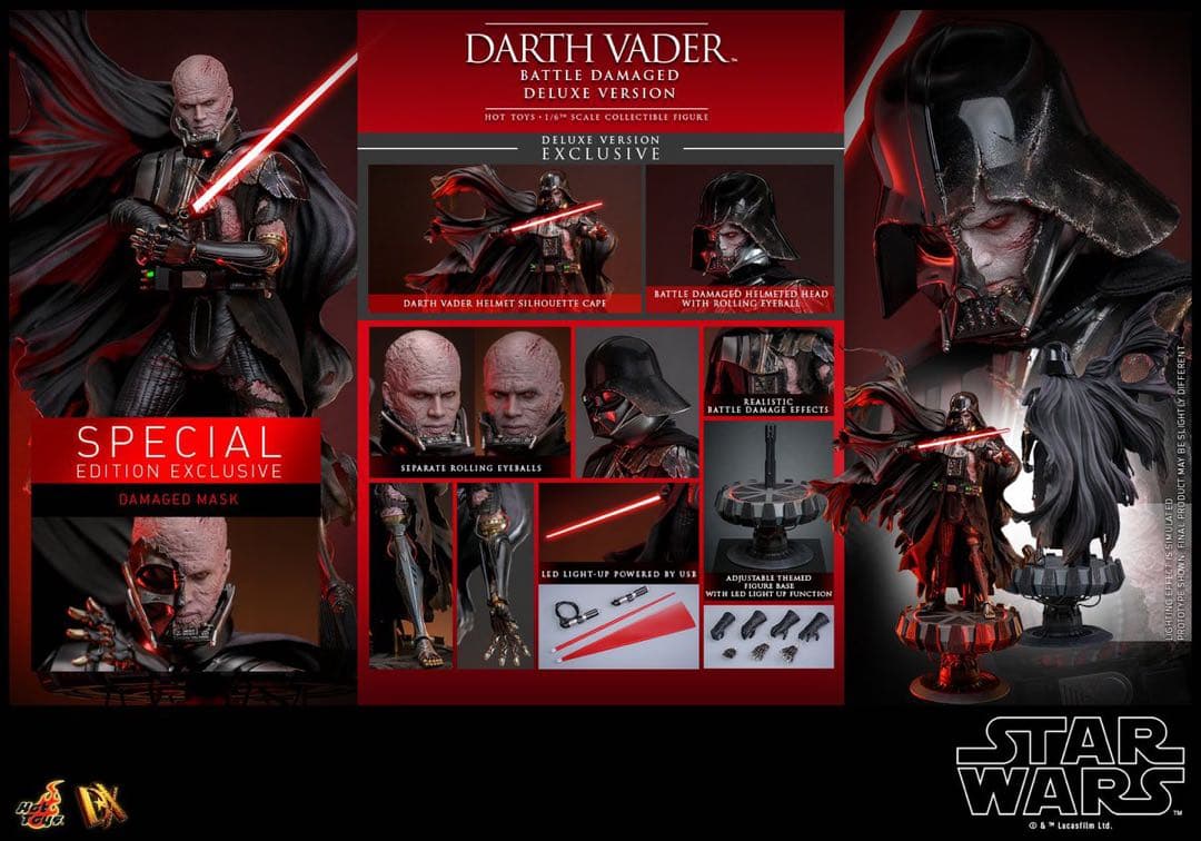 SF・ファンタジー・ホラー Darth Vader BattleDamaged Deluxe Version