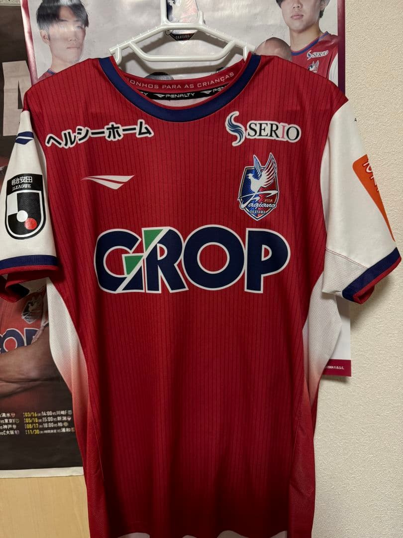 ファジアーノ岡山 オーセンティックユニフォームと来場者配布シャツセット