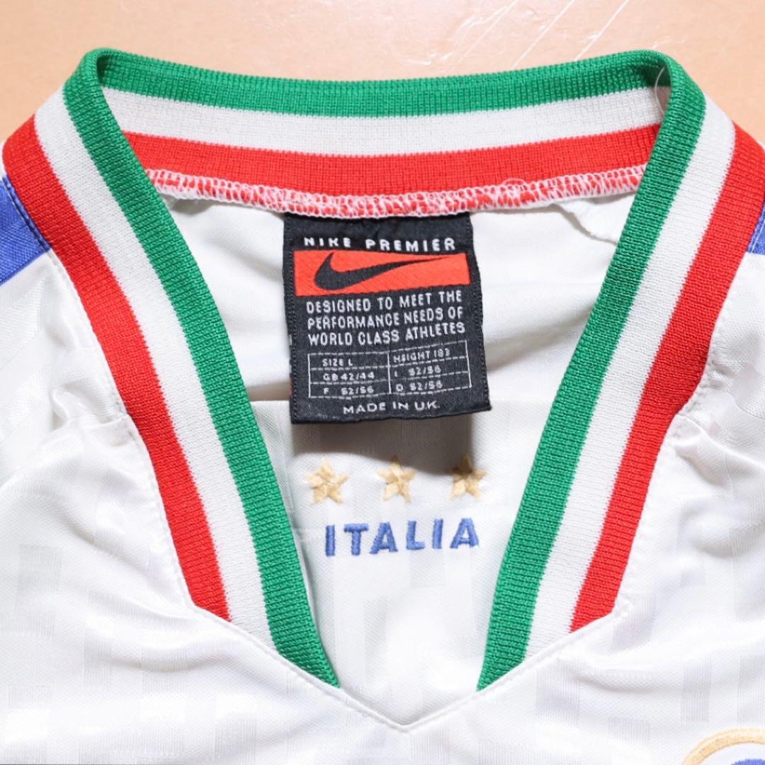 95年 NIKE サッカー イタリア代表 ユニフォーム ゲームシャツ UK L