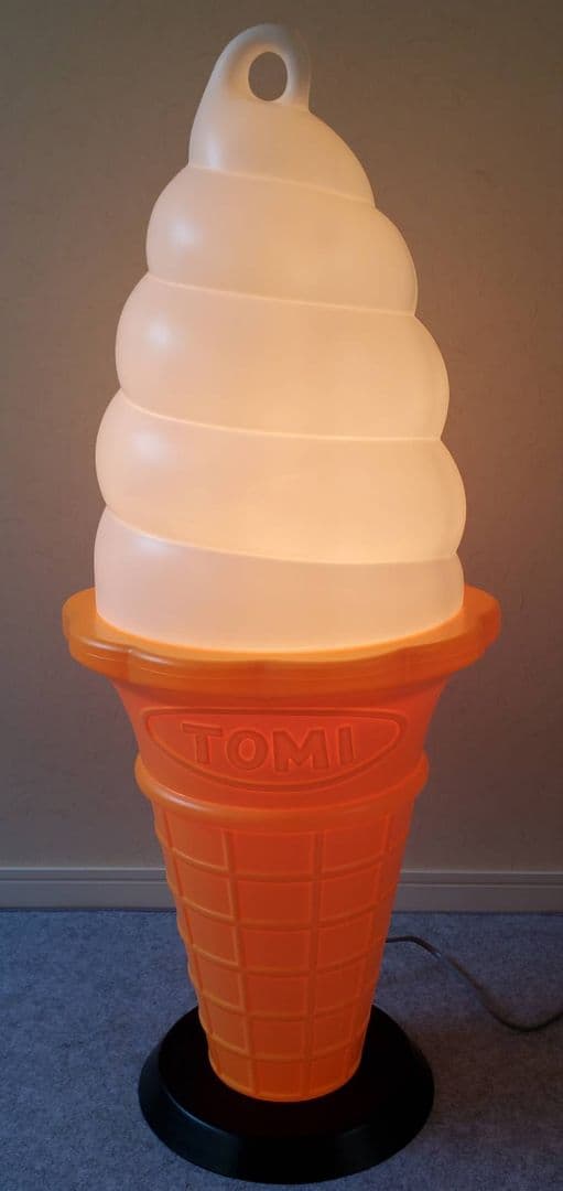 ソフトクリーム スジャータ TOMI 看板 ランプ 販促 昭和レトロ