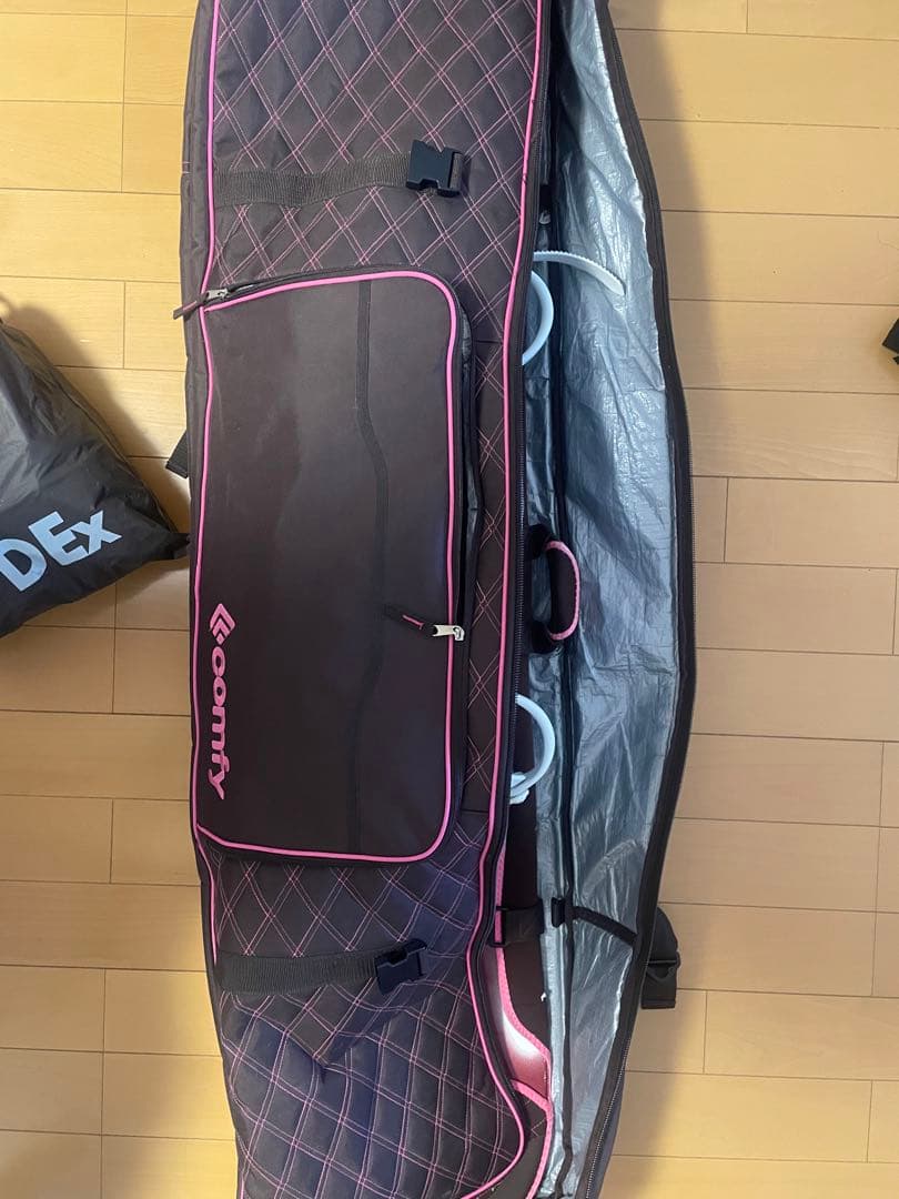 スノボ一式　ウェアピンク上下
