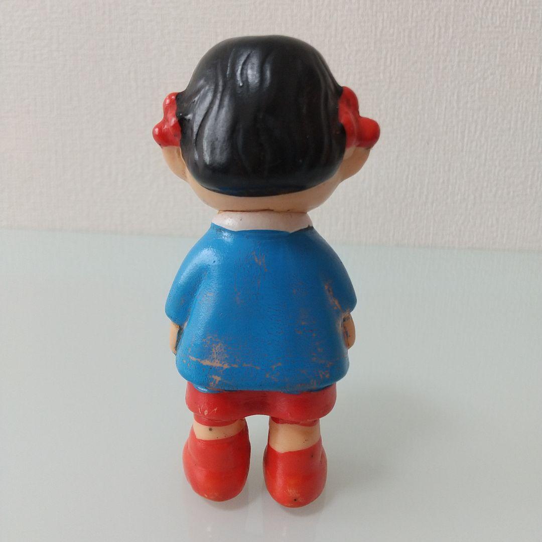 【希少】不二家 ペコちゃん ソフビ 園児服 当時物