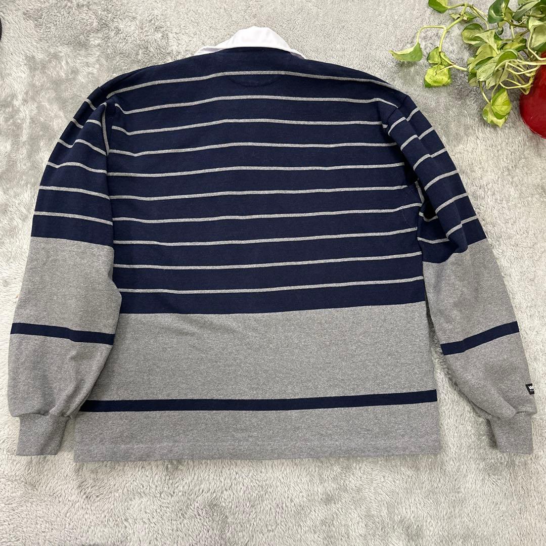 SHIPS 別注 ラグビーカラー　ロングスリーブシャツ　復刻旧タグ XL