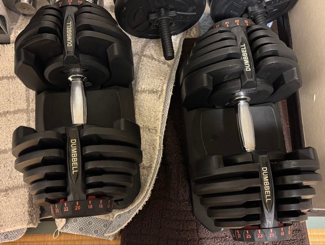 【チロリア】可変式ダンベル 40kg×2個