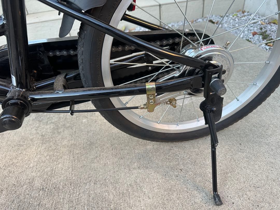 子供用自転車 ブラック バスケット付き　美品　18インチ　キッズ自転車