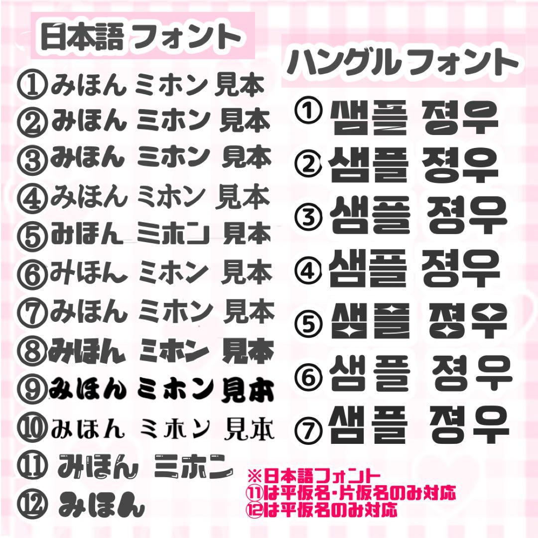 ぴちゅ様 うちわ文字 オーダーページ