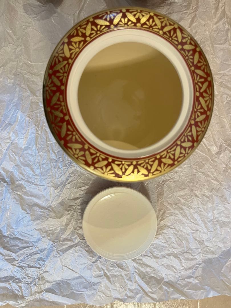 茶道具 皆具　橋本永豊　仁清写　金襴手　桐竹
