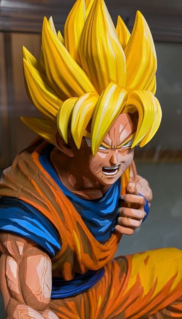 ドラゴンボール 孫悟空 リペイント 超サイヤ人 フィギュア ガレージキット