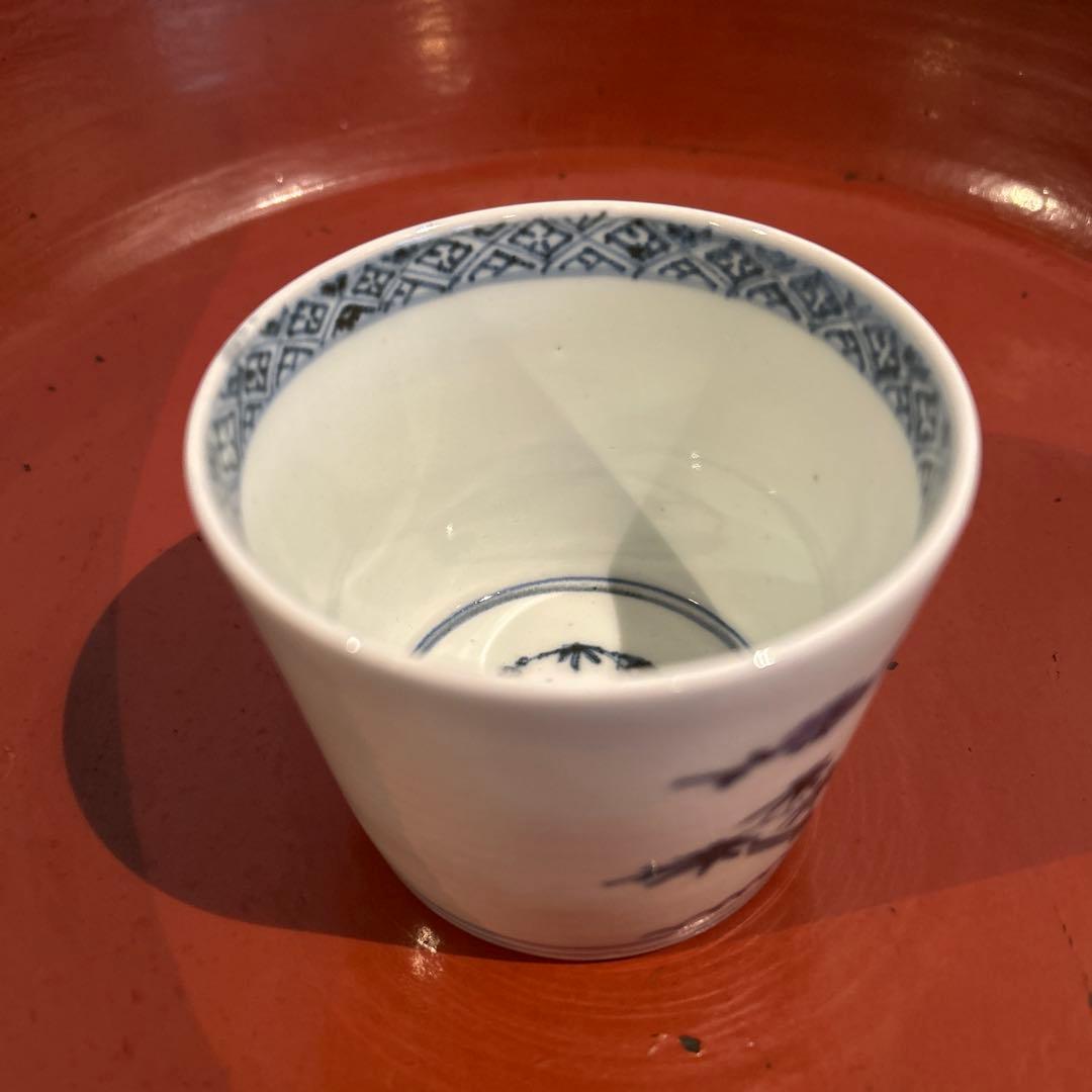 古伊万里　染め付け　蕎麦猪口　江戸後期