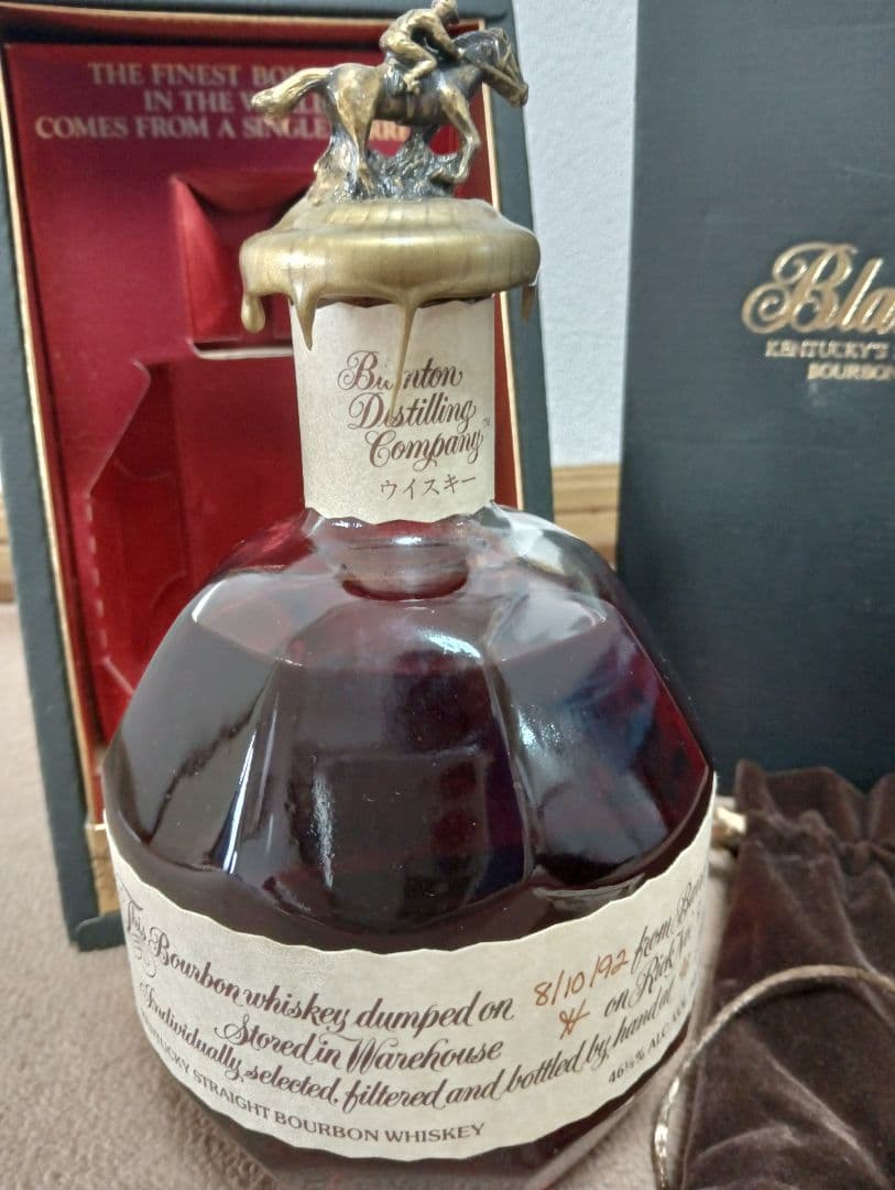 ブラントン シングルバレル 1990年 巾着袋箱付 Blanton's 未開栓