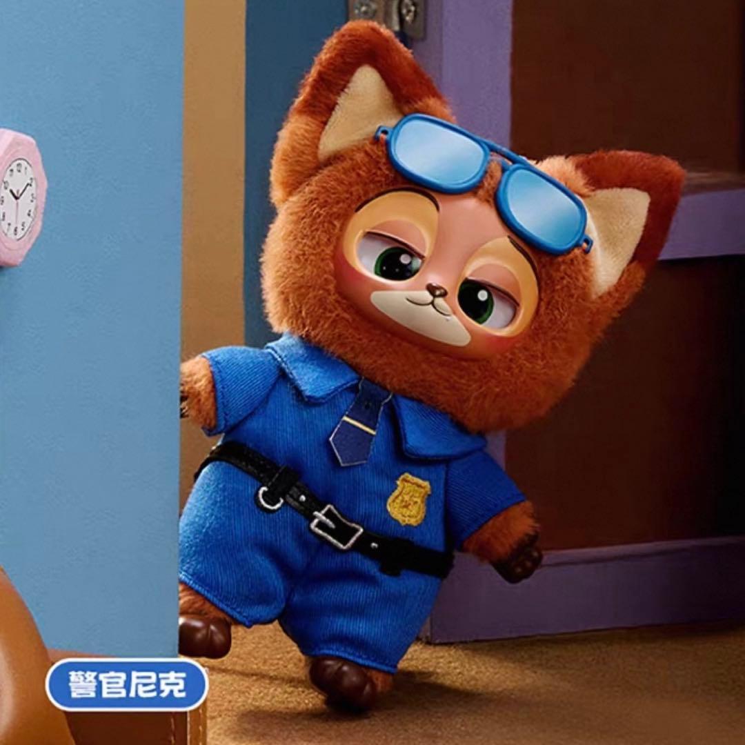 MINISO ディズニー　ズートピア　マスコット　ぬいぐるみ ニック　2点セット