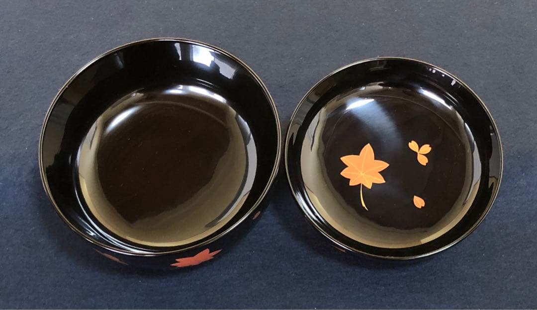 割引❗️《レ》輪島塗 嵐山蒔絵 煮物椀5客 木製漆器 木箱　251104う3