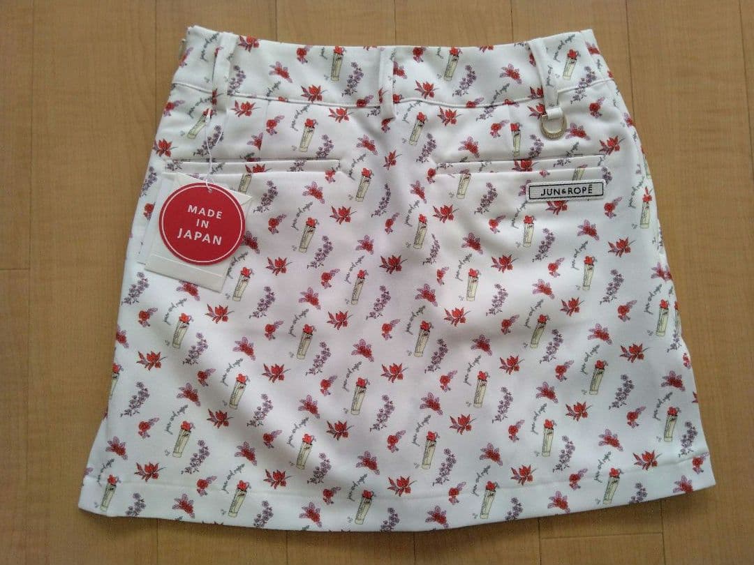 【新品】JUN & ROPE インナーパンツ一体型 花柄スカート サイズＳ