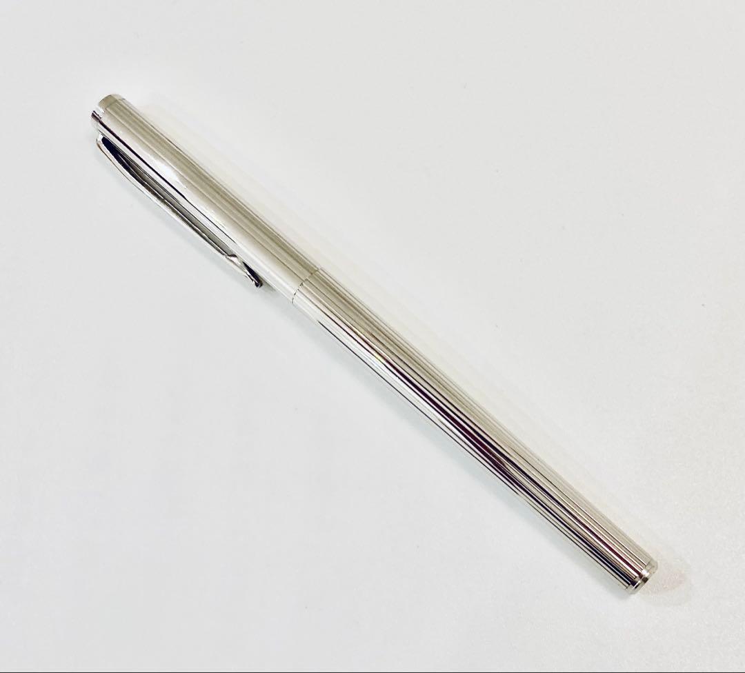 プラチナ仕上げ◆モンブラン 高級万年筆 ノブレスMONTBLANC ペン先14K