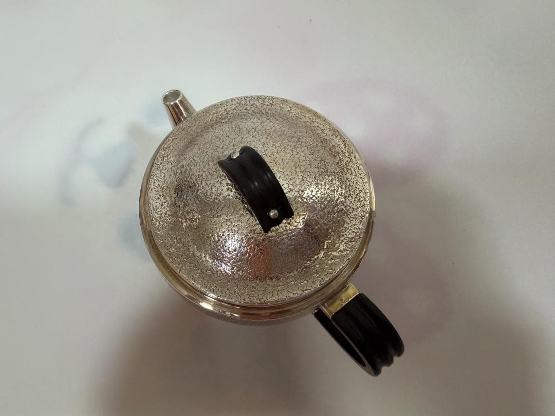 純銀製 唐草模様 急須 銀瓶 煎茶道具