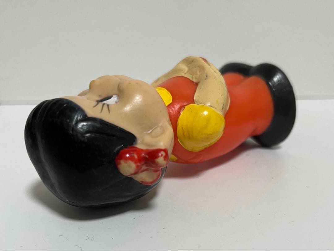 不二家 ペコちゃん ソフビ　フィギュア　マグネット 磁石付　手塗り 昭和レトロ