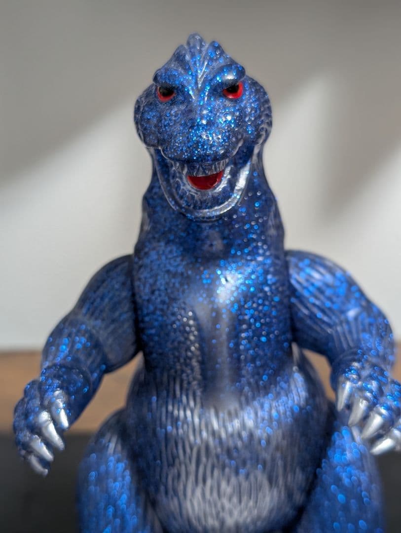ゴジラ ソフビ マルサン Godzilla 1962 Blue Glitter
